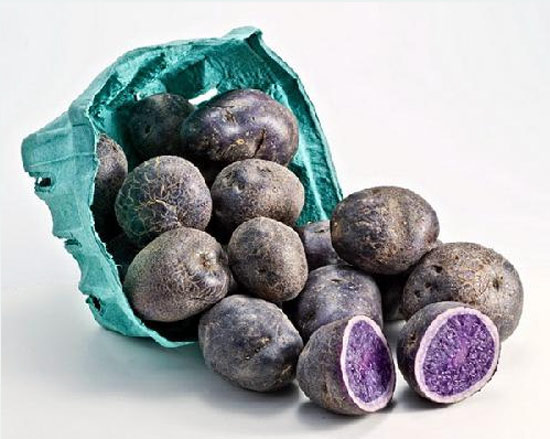 Гибридный фиолетовый картофель, фото фотография овощи
